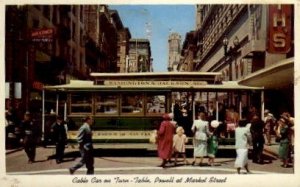 Cable Car at the Turntable - San Francisco, CA