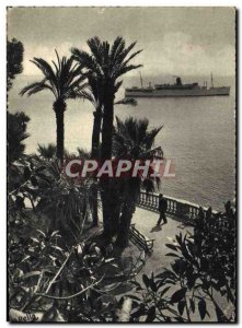 Old Postcard Monte Carlo Escale d & # 39un ocean liner cruise boat