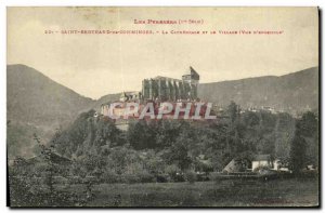 Old Postcard Saint-Bertrand-de-Comminges The Cathedral And The Village