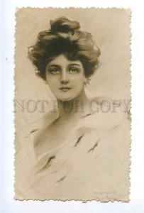 497756 Philip BOILEAU Belle Queen Vintage postcard PHOTO RUSSIA