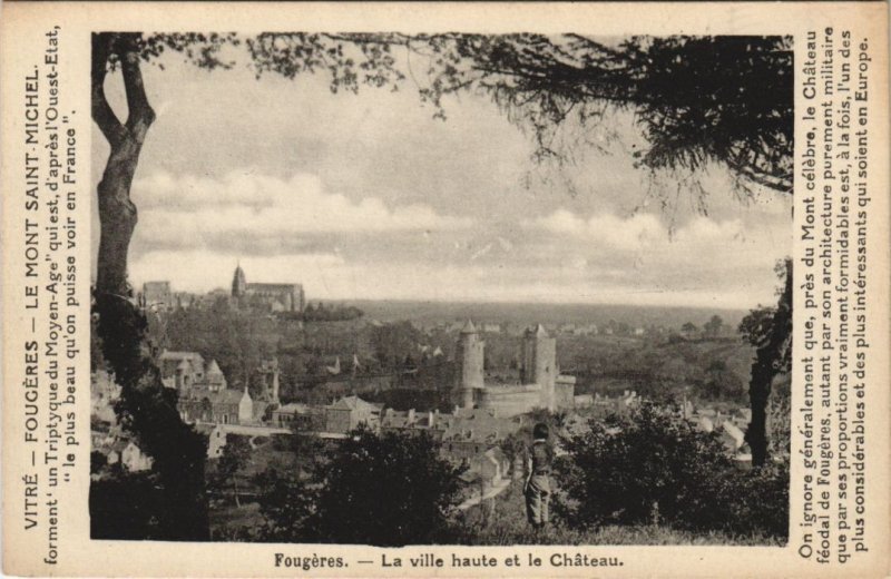 CPA Fougeres la ville haute et le Chateau (1237634)