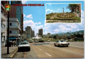 M-39426 Monument to C Colón clock and surrounding of Plaza Venezuela