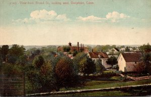 Connecticut Danielson View From Broad Street Looking West 1909