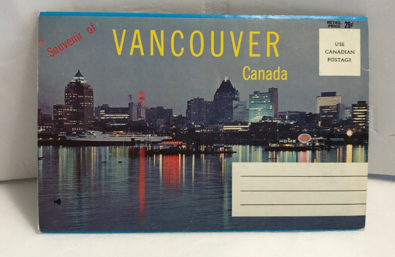 Vintage Vancouver Canada - Cityscape and Landmarks - Souvenir Postcard Folder 12