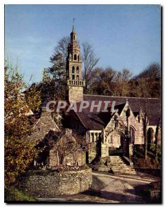 Postcard Modern Brittany color Chapelle Notre Dame and his Renaissance tower ...