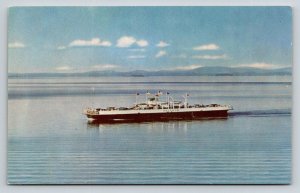 MV  Valcour  Shelburne Harbor  Vermont   Postcard