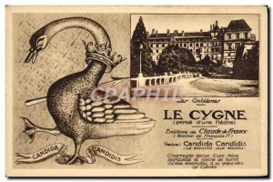 Old Postcard The Swan Emblem of Claude de France Francois 1er woman