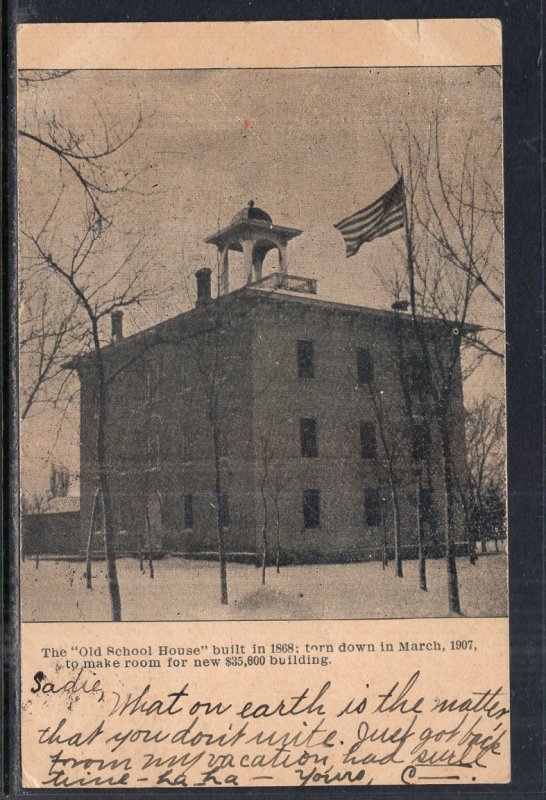 Old School House,Lone Rock,WI BIN