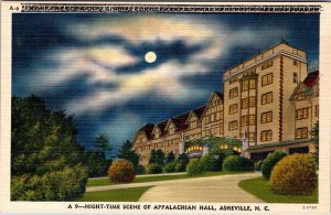 Postcard BUILDING SCENE Asheville North Carolina NC AK5412