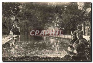 Old Postcard Aix en Provence Chateau de Lanfant Park Basin