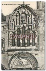 Postcard Old Vezelay Basilica Madeleine Details