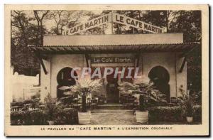 Old Postcard Cafe Martin l & # colonial 39exposition Paris