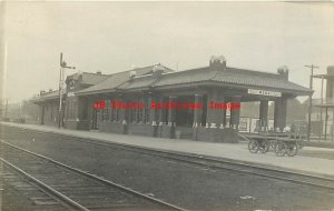 Depot, Arkansas, Mena, RPPC, Kansas City Southern Railroad Station, Photo