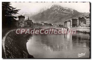 Old Postcard Grenoble Quai De I'Isere