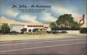 Vintage LINEN Postcard Chattanooga Tennessee TN Talley Ho Restaurant DINER