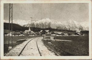 Germany Karwendelbahn Seefeld Gegen Wetterstein Vintage Postcard C121