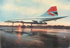 The British Airways Concorde plane postcard