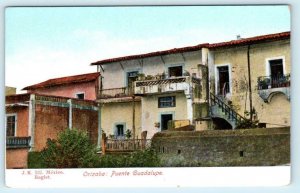 ORIZABA, Veracruz Mexico ~ PUENTE GUADALUPE Residences c1910s   Postcard