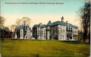 Vtg 1915 McGill University Engineering Chemistry Building Montreal Postcard