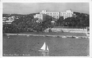 Hamilton Bermuda Bermudiana Hotel, Real Photo Vintage Postcard U11797