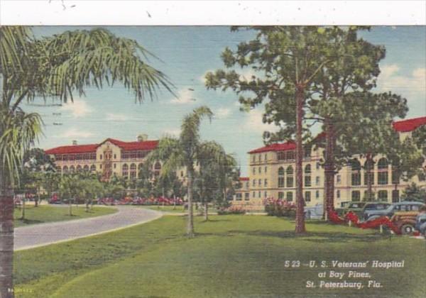 Florida St Petersburg U S Veterans Hospital Ay Bay Pines 1951 Curteich