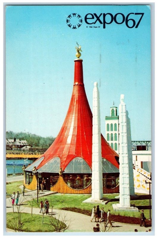 1967 Pavilion of Ethiopia Expo67 Montreal Quebec Canada Vintage Postcard 