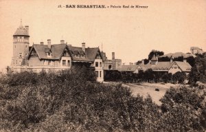 Spain San Sebastian Palacio Real de Miramar Vintage Postcard C299