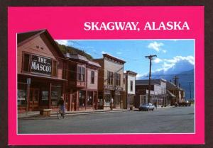 AK Mascot Building & SKAGWAY News Depot ALASKA Postcard