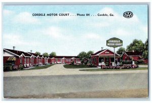 c940 Cordele Motor Court Exterior Building Cordele Georgia GA Vintage Postcard 