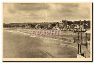 Old Postcard Cote D Emeraude Saint Cast The Beach