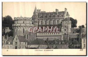 Old Postcard Chateau d'Amboise