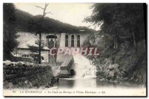 Old Postcard Electricite La Bourboule The fall dam of Electrical & # 39usine
