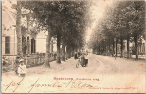 Netherlands Apeldoorn Zwolseweg Vintage Postcard 01.43