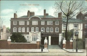 London? Kilburn Fire Station c1910 Postcard