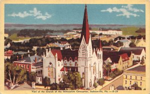 Church of the Immaculate Conception Aerial View Jacksonville FL