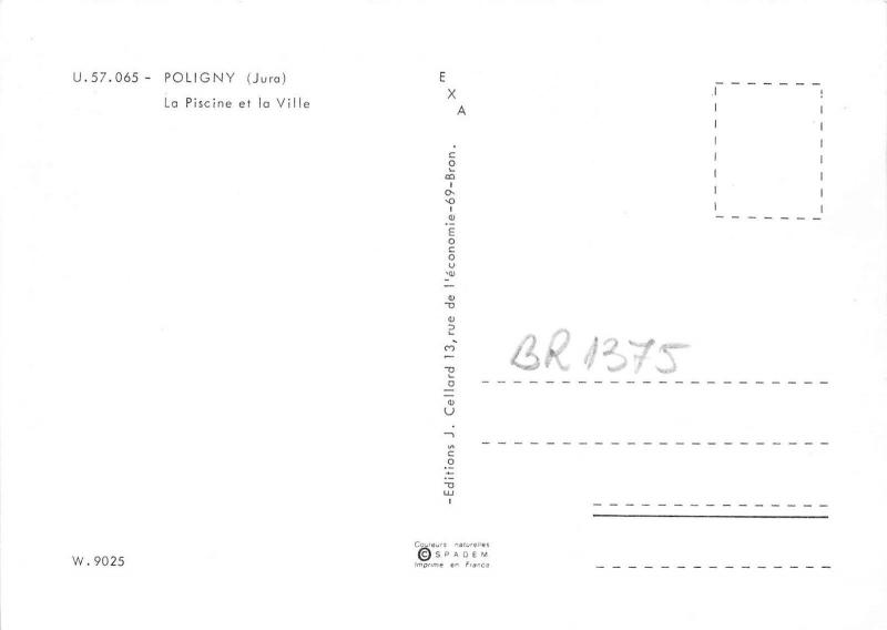 BR1375 France Franche Comte Jura Poligny La Piscine et la ville