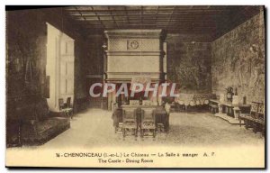 Old Postcard Chateau Chenonceau The Dining Room