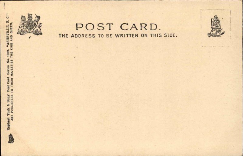 Asheville NC Birdseye View c1905 TUCK Postcard 