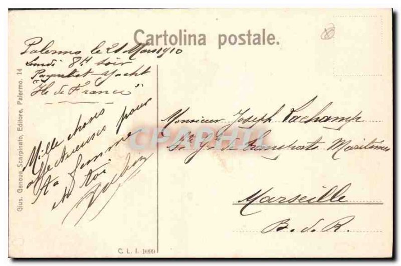 Old Postcard Monreale Facciata della Cattedrale