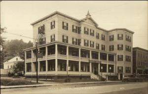 Wells River VT Hale's Tavern Hotel c1920 Real Photo Postcard