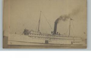 Steamship - Maine? C1905 Real Photo Postcard