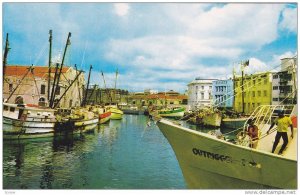 Careenage, Boats, Barbados, West Indies, 1950-1960s