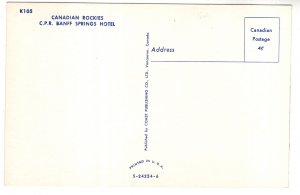 Banff Springs Hotel,  Canadian Rockies, Alberta, CPR