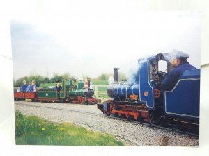 Moors Valley Railway Ashley Heath Ringwood Hants Sapper & Pioneer Locos Postcard