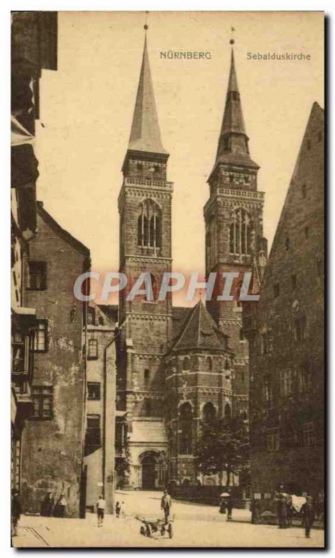 Postcard Old Nurnberg Sebalduskirche