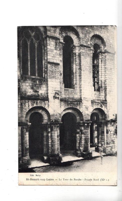 BF12333 la tour du porche facade saint benoit sur loire  france front/back image