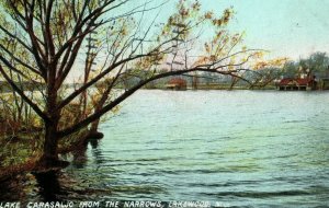 Circa 1900-09 Lake Carasaljo From Narrows, Lakewood, NJ Vintage Postcard P9
