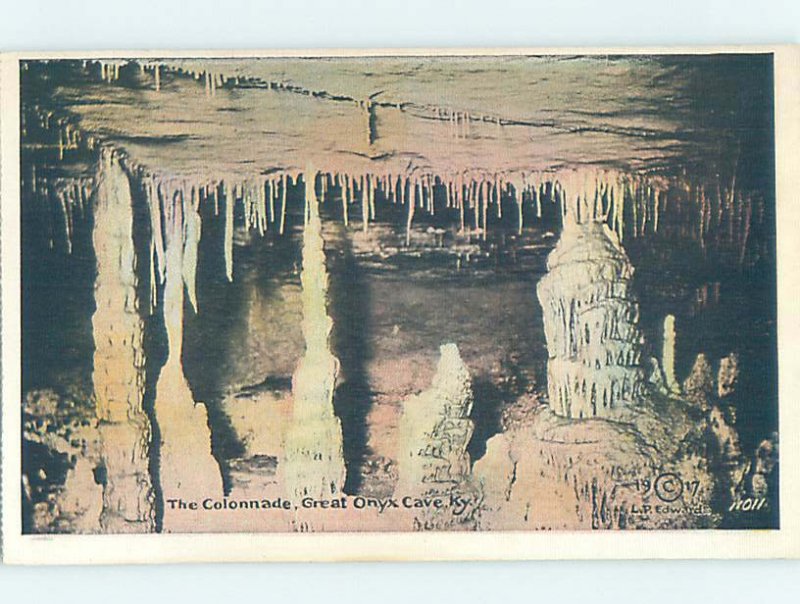 Linen GREAT ONYX CAVE Mammoth Cave National Park - Cave City Kentucky KY AD4053