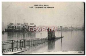 Paris - 12 - Floods of Paris 1910 - Bridge & # 39Austerlitz - Old Postcard