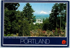 Postcard - Portland from Washington Park - Portland, Oregon